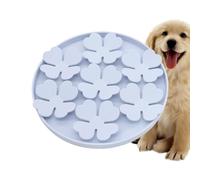Silicone Dog Food Mat with Suction Function, Slow Rising for Pets with Strong Suction Cup - Raised Dog Puzzle Bowl in Design to Relieve Boredom, Floor Treats or a