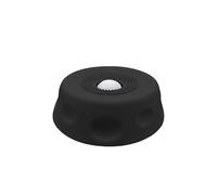 Silicone Dog Lick Bowl, Gen 1 Suction Cup Slow Feeder Lick Mat, Anxiety Relief Interactive Toy for Small Medium Dogs & Cats, Black