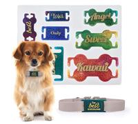 Silicone Dog Name ID Tag Cat Pendant Resin Epoxy Mold, Pet Collar Jewelry Keychain Charms Casting Mould DIY Handmade Gift Clay Wax Craft Molds Cake Decor