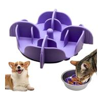 Silicone Dog Slow Feeder Bowl - Pet Bowl Slow Feeder for Large Breeds | Interactive Bloat Stop Dog Bowl, Prevents Choking, Healthy Eating Dish for Dogs, Slow Feeding Pet Bowl for Reducing Overeating