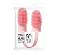 Silicone Dog Toothbrush - Tooth Cleaning Finger Brush | Finger 360 Degree Soft Pet Finger Toothbrush Fights Bad Breath and Cleans Teeth From Small to Large