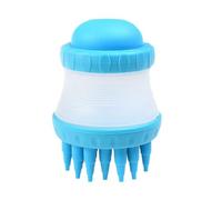Silicone Dog Washing Brush with Built-in Shampoo Reservoir, Blue, Pet Grooming Tool, Massage Scrubber for Dogs,Cats