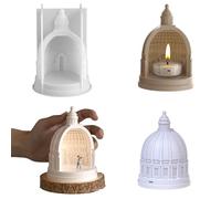 Silicone Dome Cathedral Pantheon Tealight Candle Holer Resin Epoxy Mold DIY