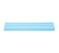 Silicone Domino Rack with Multi Slots, Oblique Angle Blue | Hands Free Play, Classroom Activities, Letter Cards and Word Tiles, 21x4x1.5cm