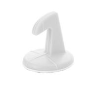 Silicone Door Crash Pad Bumper White Wall Protector with Hook | Double Sided Adhesive Tape, Quiet Closing Support, for Door Handles and Desk Surfaces, Household Use