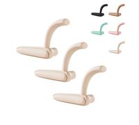 Silicone Door Handle Covers with Finger Pinch Protection, Child Safety Soft Guard for Door Levers,Easy Install,Baby Proofing for Home, Nursery, Kitchen (3 Pack) (Beige,Left-Opening Style)