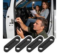 Silicone Door Lock Shock Absorber Pads, Universal Car Door Slam Stopper & Anti-Rust Latch Protector Covers, Noise Dampening Buffer Gaskets for Car Doors Lock Mechanism