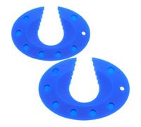 Silicone Door Pinch Guard Proofing Stopper 2pcs for Interior Doors | Reusable Blue Design, Quieter Closing Aid, for Bedroom and Kitchen Doorway Edges, Caregiver Use