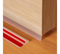 Silicone Door Seal Strip, E-PRONSE 2025 New T Shape Double-Sided Strong Adhesive Clear Weather Stripping Door Sealing Strip for Door & Windows 19.7FT (Width:35mm)