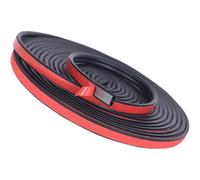 Silicone Door Seal Strip Weatherstripping for Quieter Rooms and Car Doors | Flexible Water Resisting Barrier, Adhesive Backing, Helps Block Wind through Living Room and Vehicle Entry Gaps