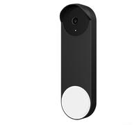 Silicone Doorbell Cover Compatible with For Nest Wired 3rd Gen Offering Waterproof and Weather Protection (Black)