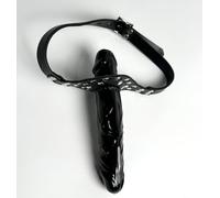 Silicone Double Dildo Penis Open Mouth Gag Plug Extended Deep Throat Training BDSM Fetish Fantasy Sex Toy (B)