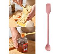 Silicone Double-Headed Spatula, Mini Silicone Spatula Spatula, Heat Resistant Silicone Spatulas, Makeup Spatula Mini Spatula Small Silicone Spatulas Suitable for Jam Jar Narrow Can Cosmetics