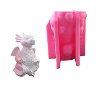 Silicone Dragon Crystal Mold Realistic Dragon Figurine Crafting Animal Theme Epoxy Resin for