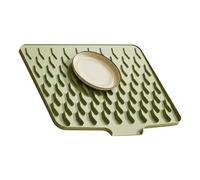 Silicone Drain Mat, Heightened Grooves, 40x30x1.3cm, Silicone Kitchen Counter Mats, Dish Drying Pad, Quick-Dry Design, for Hot Pans, Pots and Appliances