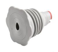 Silicone Drain Seal Ring For Washing Machine Hose And Kitchen Sink, Gray Sewer Pipe Connector With Auto Close Valve To Block And Bugs(70-75mm)