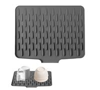 Silicone Draining Mat for Sink, Non-Slip Heat Resistant Drying Mat for Kitchen Counter, Multi-Functional Folding Draining Board Mats for Dishes, Cups, Fruit, Small Appliances and Worktop Protection