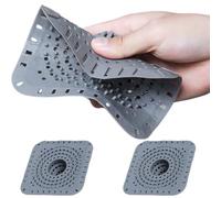 Silicone Drains Cover Hair Catcher Prevents Clogs Easy to Clean Strong Strainer Simple Installation for Kitchen Bathroom Not Clog Shower Drains Protector