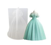 Silicone Dress Mold Set - Resin Wax Craft Tool, Princess Skirt Mold Unit, Cake Topper Tool | Silicone Dress Shaping System, Aromas Wax Craft Device, for Candle Making Resin Epoxy Projects Design