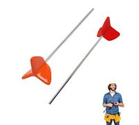 Silicone Drill Mixer Paddle 1/4" Hex Shank Universal Mixing Paddles Fit for All Standard Drills Easy-Clean Professional Use Drill Mixer Attachment Whisk Tool for Paint Epoxy Plaster Grout (2pcs)