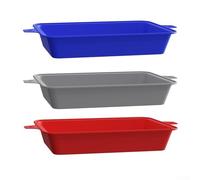 Silicone Drip Pan Liners for Weber Grills 3 Pack for Grease Collection and Simple Cleaning