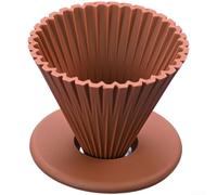 Silicone Dripper Cone for Filter Brewer Yellow Silicone Dripper(brown)