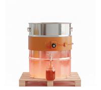 Silicone Drum Heater Band for 20-200L Metal Pails, Adjustable Thermostat, Waterproof & High-Temp Resistant for Viscous Liquids, Oil, Honey