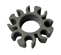 Silicone Drum Holder for Roland E-Drums - 4 Pair Capacity, Vertical Storage with Secure Clamp, Compatible with 38mm Brackets, Black/Red/Grey