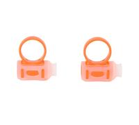 Silicone Drumstick Finger Controller Clip with Comfortable Grip (Orange and White)
