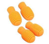 Silicone Drumstick Silent Tip, Lightweight and Soft, Good Protection, Practice Without Noise, Suitable for Playing Wooden Instruments (Orange)