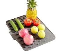 Silicone Drying Mat - Dishwashing Mat | Quick Drying Non-Slip Mat | With Thermal Insulation, Heat Resistant Sponge Mat, Protective Dish Dryer, Countertop Accessory, Device Landing, Compact Storage