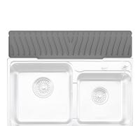 Silicone Drying Mat, Kitchen Sink Discharge Mat, 22.8 x 4.9 Inch Silicone Drying Mat for Counters, Moisture Prevention Mat, Foldable Drainage Cushion for Bathroom, Living