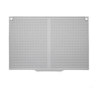 Silicone Drying Mat with Drain Lip 45x31cm For Kitchen Accessory for Dish Hygiene (Gray)