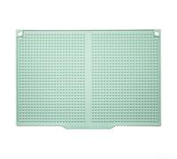 Silicone Drying Mat with Drain Lip 45x31cm For Kitchen Accessory for Dish Hygiene (Green)