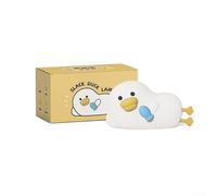 Silicone Duck Night Light Touch Control LED Lamp with 30 Min Timer for Nursery - USB Rechargeable Dimmable Bedside Table Lamp for Children