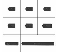 Silicone Dust Plug Cover for Xbox Series X/S Console Port, USB HDMI Anti-Dust Plug Silicone Dust Proof Cover Dust Stopper Dustproof Case Kits Accessories for Xbox Series [Black]