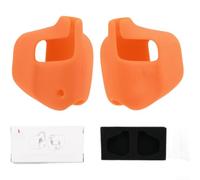 Silicone Ear Covers for SHOKZ OpenRun Pro - Wind Noise Reduction Soft Shell Fit Outdoor Sports Grey(Orange)