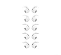 Silicone Ear Hooks for Galaxy Buds4 Pro 5 Pairs Secure Fit(White)