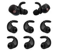 Silicone Ear Hooks for Sony WF-1000XM5 Replacement Earbuds Tips WF-1000XM5 WF-1000XM4 WF-1000XM3, Black 3 Pairs