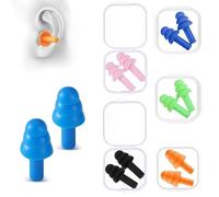 Silicone Ear Plugs, 5 Pairs Silicone Ear Plugs for Sleeping, Noise Cancelling Earplugs for Sleeping