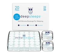 Silicone Ear Plugs for Sleeping 20 Pairs Reusable Soft Waterproof Noise Cancelling Premium Moldable Earplugs for Sleep Travelling Studying Noise Reduction Deep Sleeps