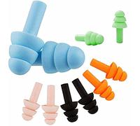 Silicone Ear Plugs for Sleeping Noise Cancelling Reusable Reduce Noise CancelligEarplugs Washable Waterproof for Sleeping Swimming Work, Study, Snore, Travel for Adults & Kids - 5 Pairs