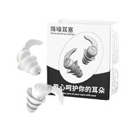 Silicone Ear Plugs - Noise Reduction Sound Blocking Ear Protection - Soft Reusable Comfortable Fit - Sleep Study Travel Earplugs | for Outdoor Dorm Snoring Focus Hearing Protection