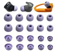 Silicone Ear Tips for Beats Earbuds, Replacement Tips Compatible with Beats Studio Buds, Fit Pro, Solo Buds, Powerbeats Pro 2, 10 Pairs 5 Sizes(XS/S/M/L/XL) (Purple)