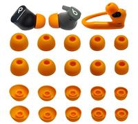 Silicone Ear Tips for Beats Earbuds, Replacement Tips Compatible with Beats Studio Buds, Fit Pro, Solo Buds, Powerbeats Pro 2, 10 Pairs 5 Sizes(XS/S/M/L/XL) (Orange)