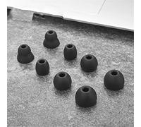 Silicone Ear Tips for Beats Flex Replacement Eartips for Beats X/Powerbeats Pro Neck-mounted Earphones Tips Anti-Slip Ear Pads Avoid Falling Off Earbuds Eargels 8Pcs (black)