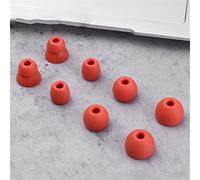 Silicone Ear Tips for Beats Flex Replacement Eartips for Beats X/Powerbeats Pro Neck-mounted Earphones Tips Anti-Slip Ear Pads Avoid Falling Off Earbuds Eargels 8Pcs (red)