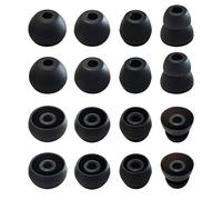 Silicone Ear Tips for Powerbeats Pro, Powerbeats 3 & 2& 4 Replacement Earbuds Tips Powerbeats Double Flange Rubber Eartips for Powerbeats by Dr Dre 8 Pairs Black