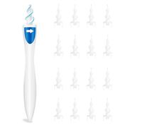 Silicone Ear Wax Remover,Spiral Soft Silicone Ear Wax Removal Kit with 16 Washable Tips,Reusable Ear Cleaner Earwax Remover Tool Soft and Flexible Ear Cleaning Kit for Children and Adults