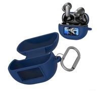 Silicone Earbud Case Cover Fit For TOZO NC2O Pro/TOZO NC20 Headphone, Soft Rubber Headset Pouch, Shockproof Dustproof Full Protection Guard, Shell Bumper(Blue)